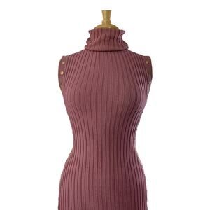 Ribbed high neck midi dress  Size S midi - hera